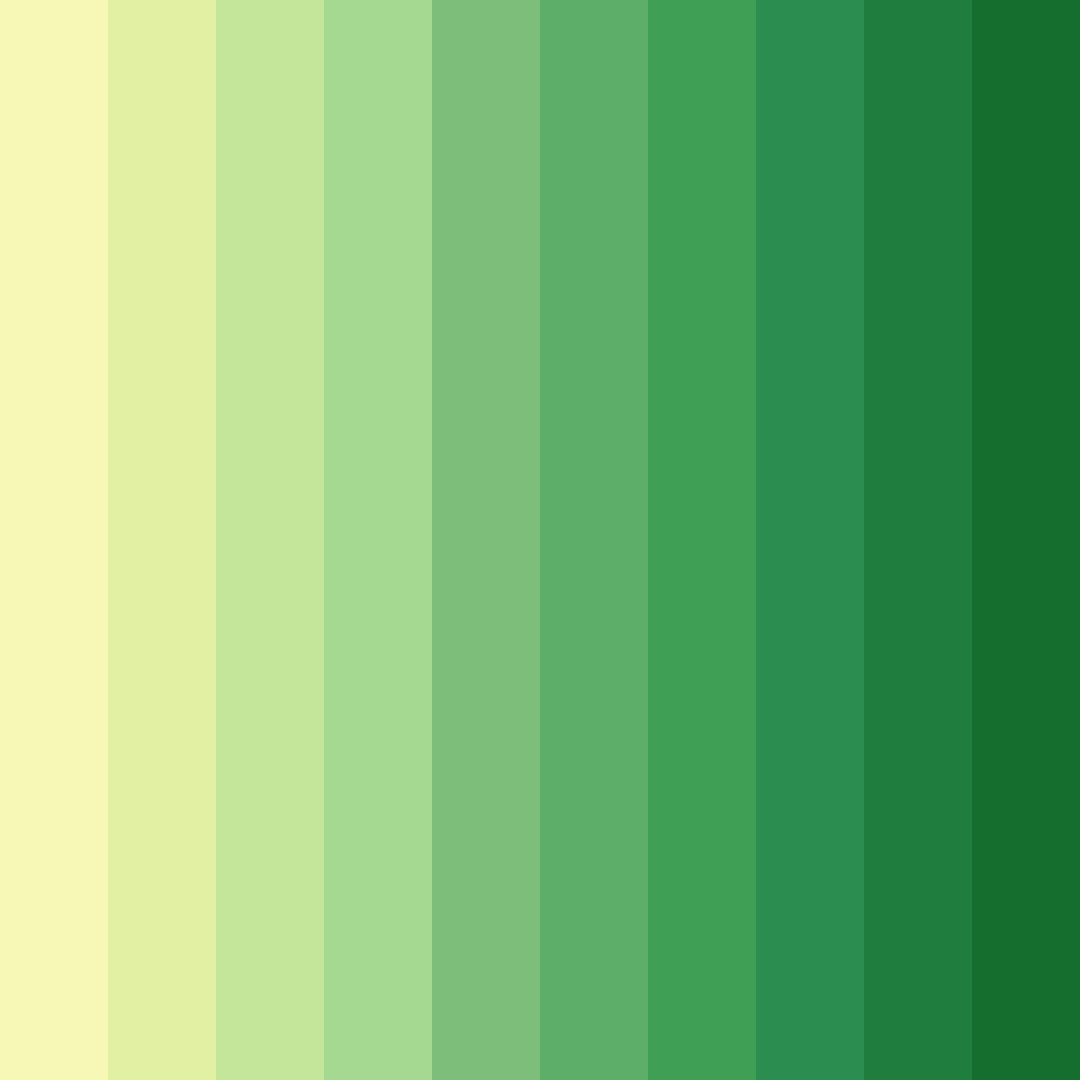Download lush green symphony color palette PNG image (square)
