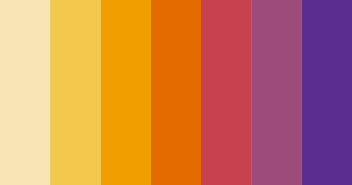 Download vibrant yellow color palette PNG image (landscape)