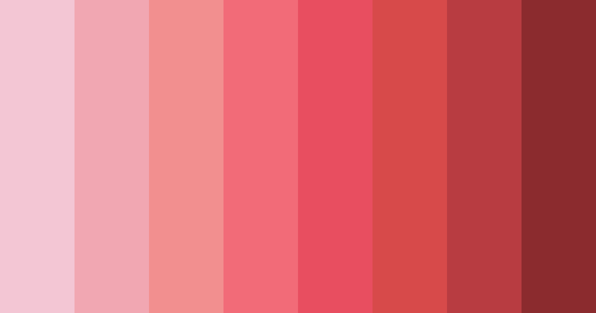 Download pastel pink color palette PNG image (landscape)