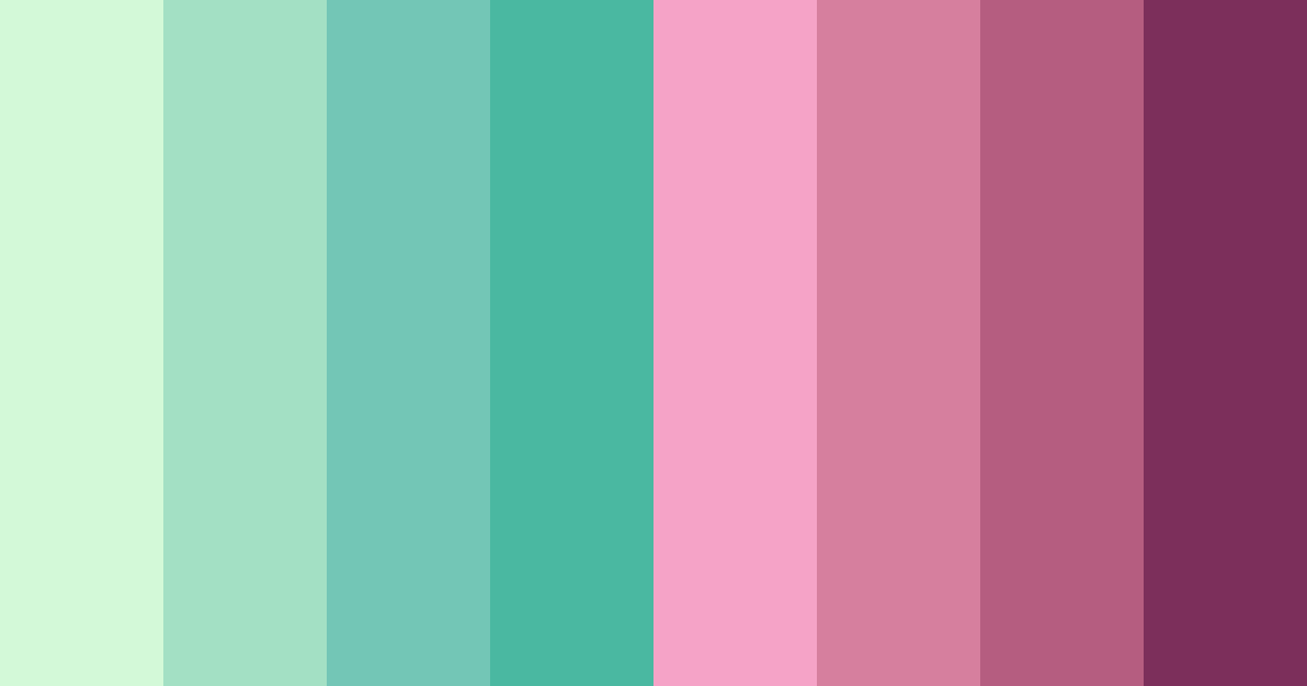 Download tropical blossom color palette PNG image (landscape)