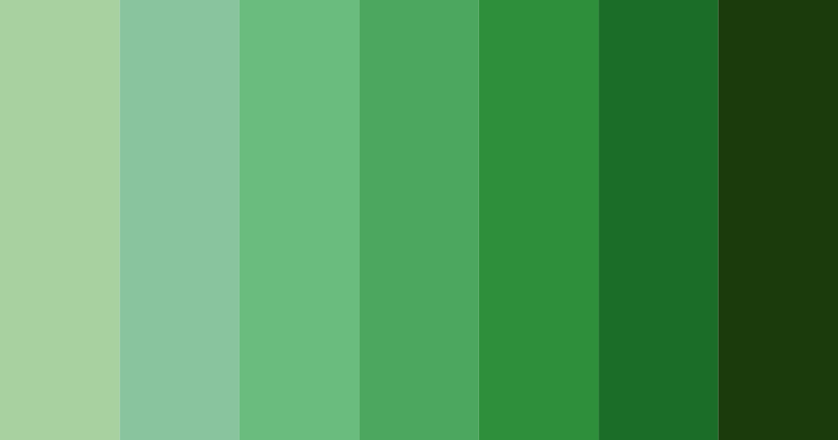 Download emerald forest symphony color palette PNG image (landscape)