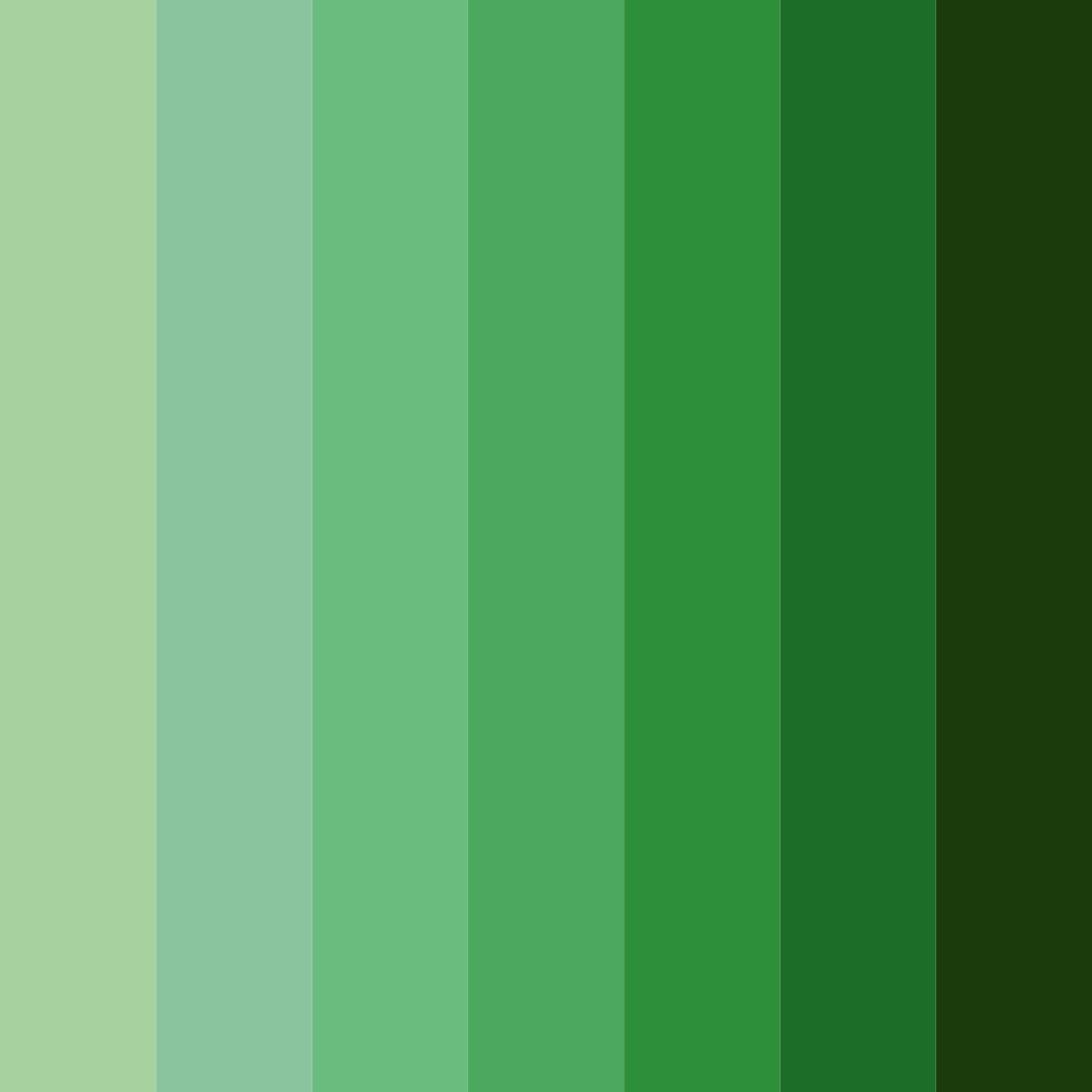 Download emerald forest symphony color palette PNG image (square)