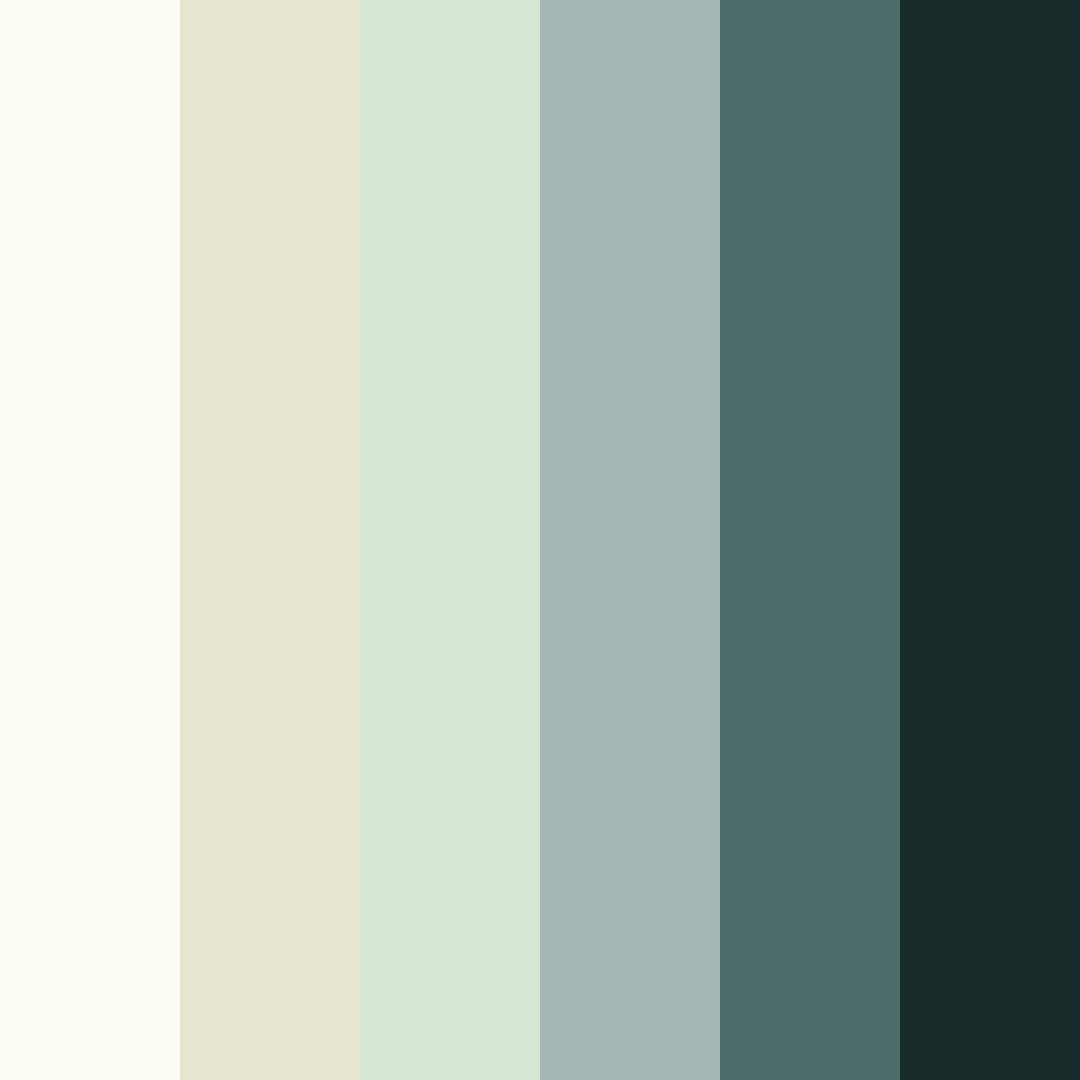 Download serene forest whisper color palette PNG image (square)
