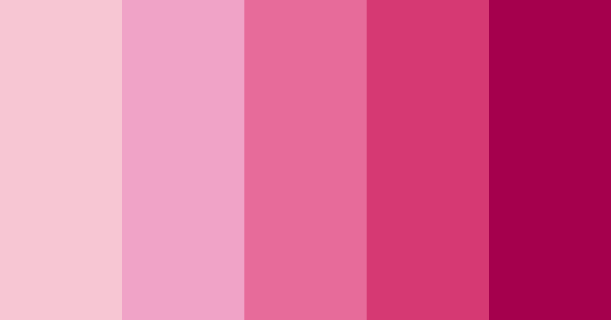 Download bright floroscent pink color palette PNG image (landscape)