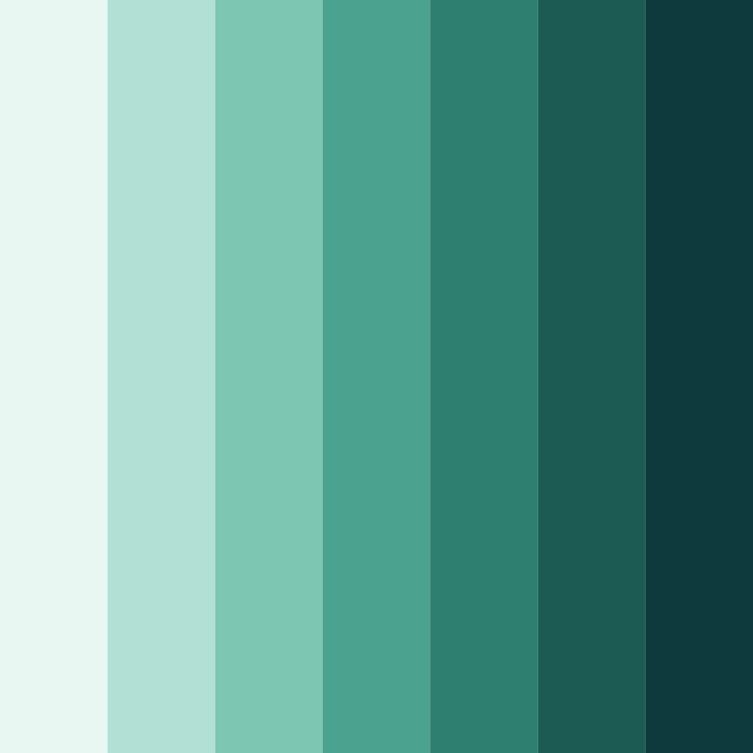 Download emerging greens color palette PNG image (square)