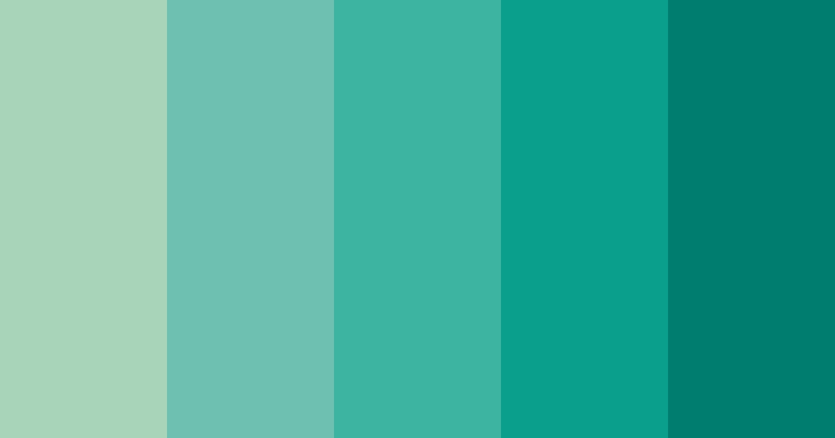 Download teal business color palette PNG image (landscape)
