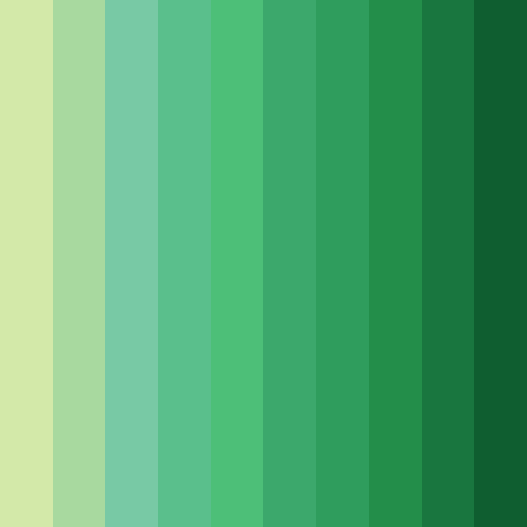 Download verdant awakening color palette PNG image (square)