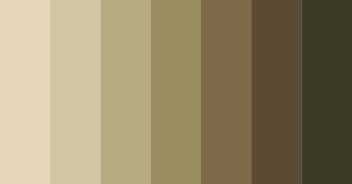 Download brown and khaki harmony color palette PNG image (landscape)