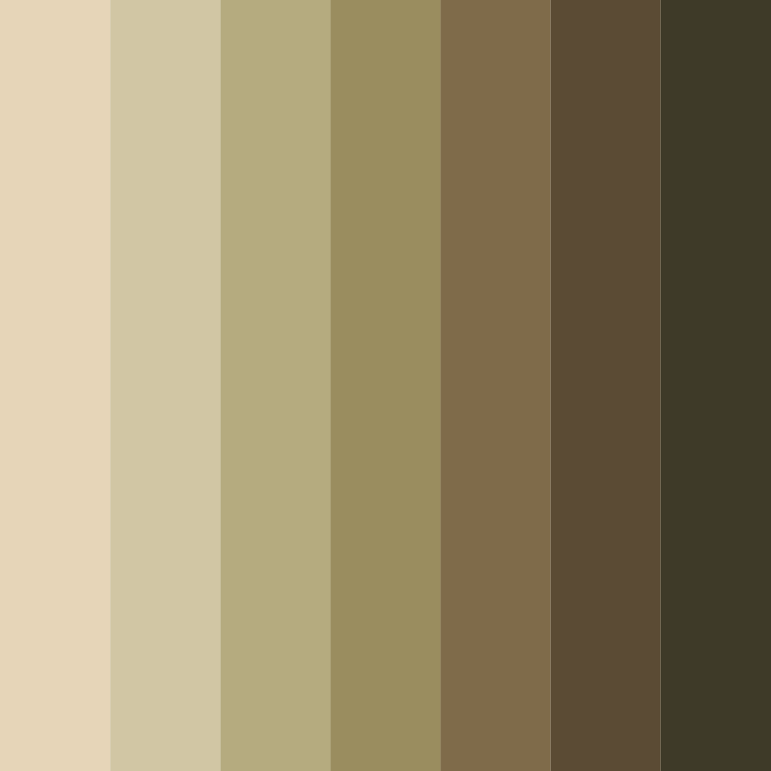 Download brown and khaki harmony color palette PNG image (square)