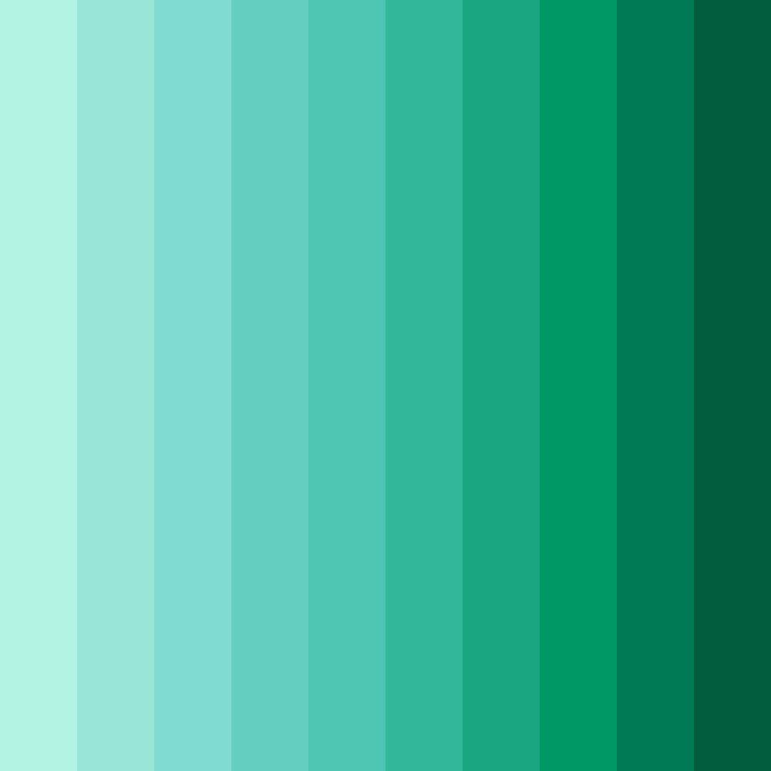 Download minty fresh color palette PNG image (square)