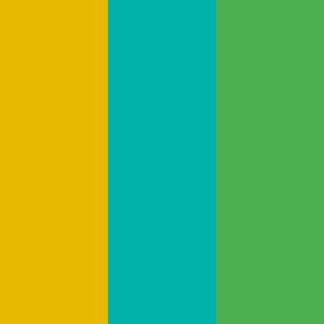 Download shining gold and turquoise color palette PNG image (square)