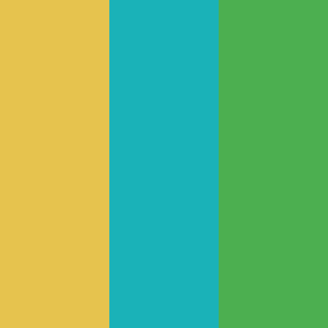Download gold and turquoise glow color palette PNG image (square)