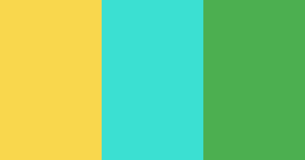 Download tropical oasis shine color palette PNG image (landscape)