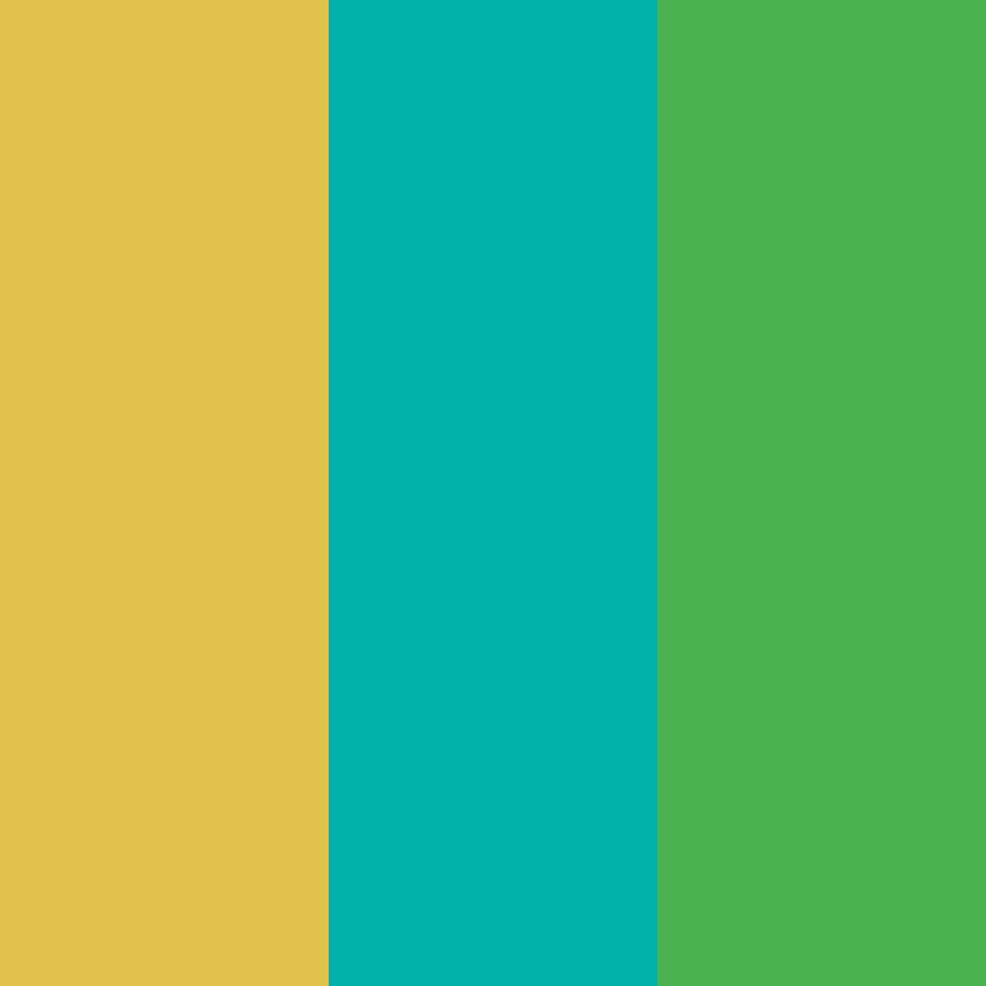 Download golden turquoise green color palette PNG image (square)