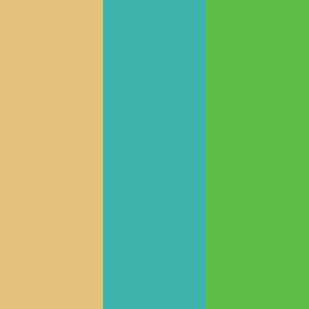 Download golden turquoise green color palette PNG image (square)