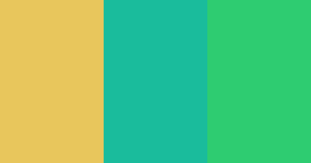 Download golden turquoise green color palette PNG image (landscape)