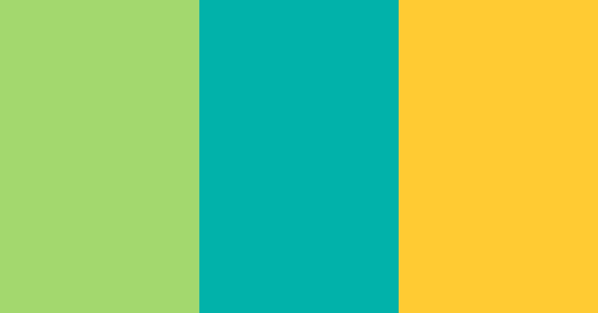 Download bright turquoise color palette PNG image (landscape)