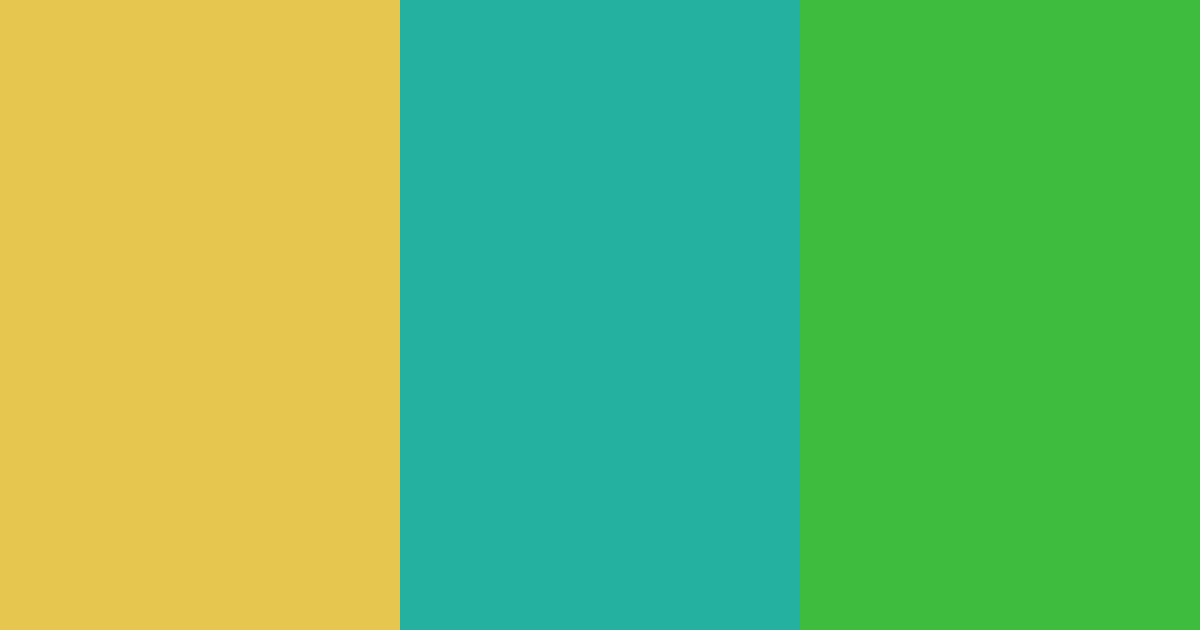 Download golden turquoise green color palette PNG image (landscape)