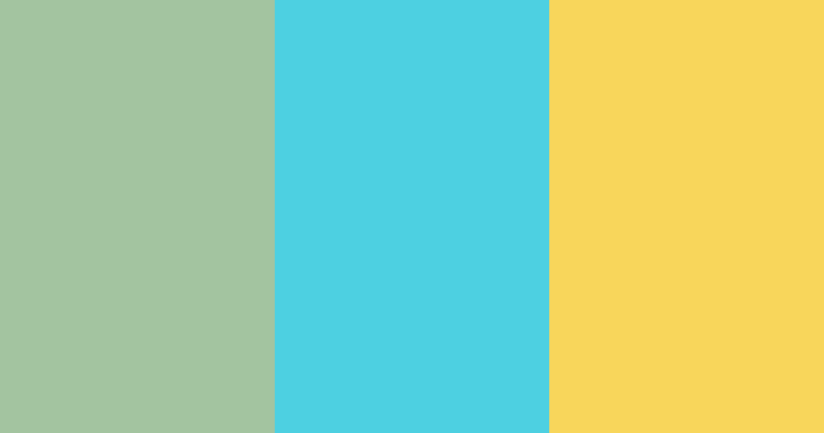 Download bright turquoise color palette PNG image (landscape)