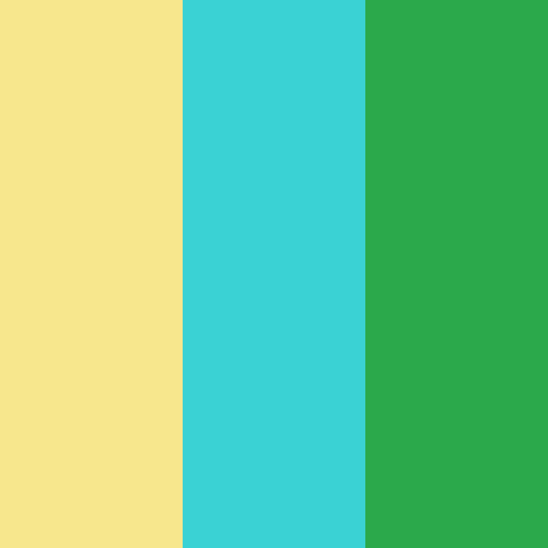 Download bright golden turquoise green color palette PNG image (square)