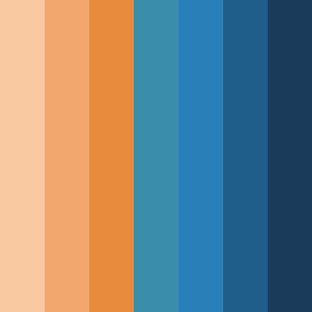 Download sunset serenity color palette PNG image (square)
