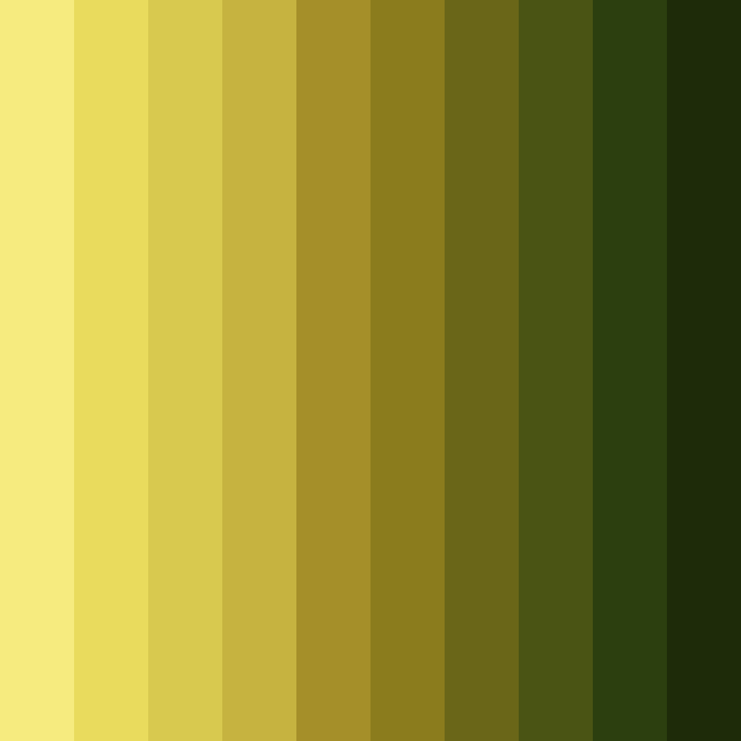 Download dark yellow shades color palette PNG image (square)
