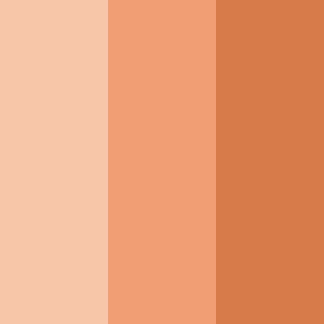 Download peachy warmth color palette PNG image (square)