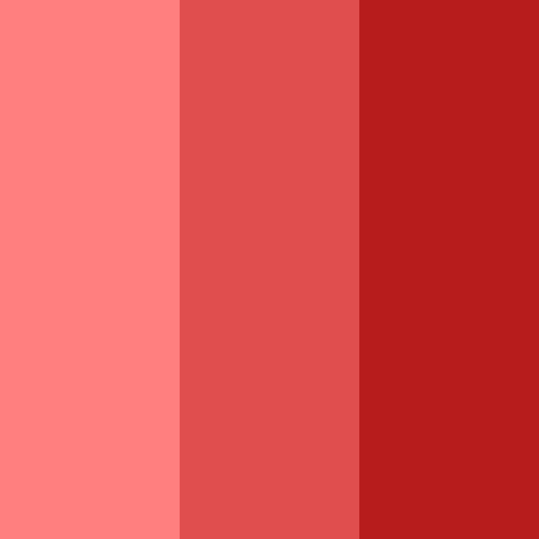 Download rose red shades color palette PNG image (square)