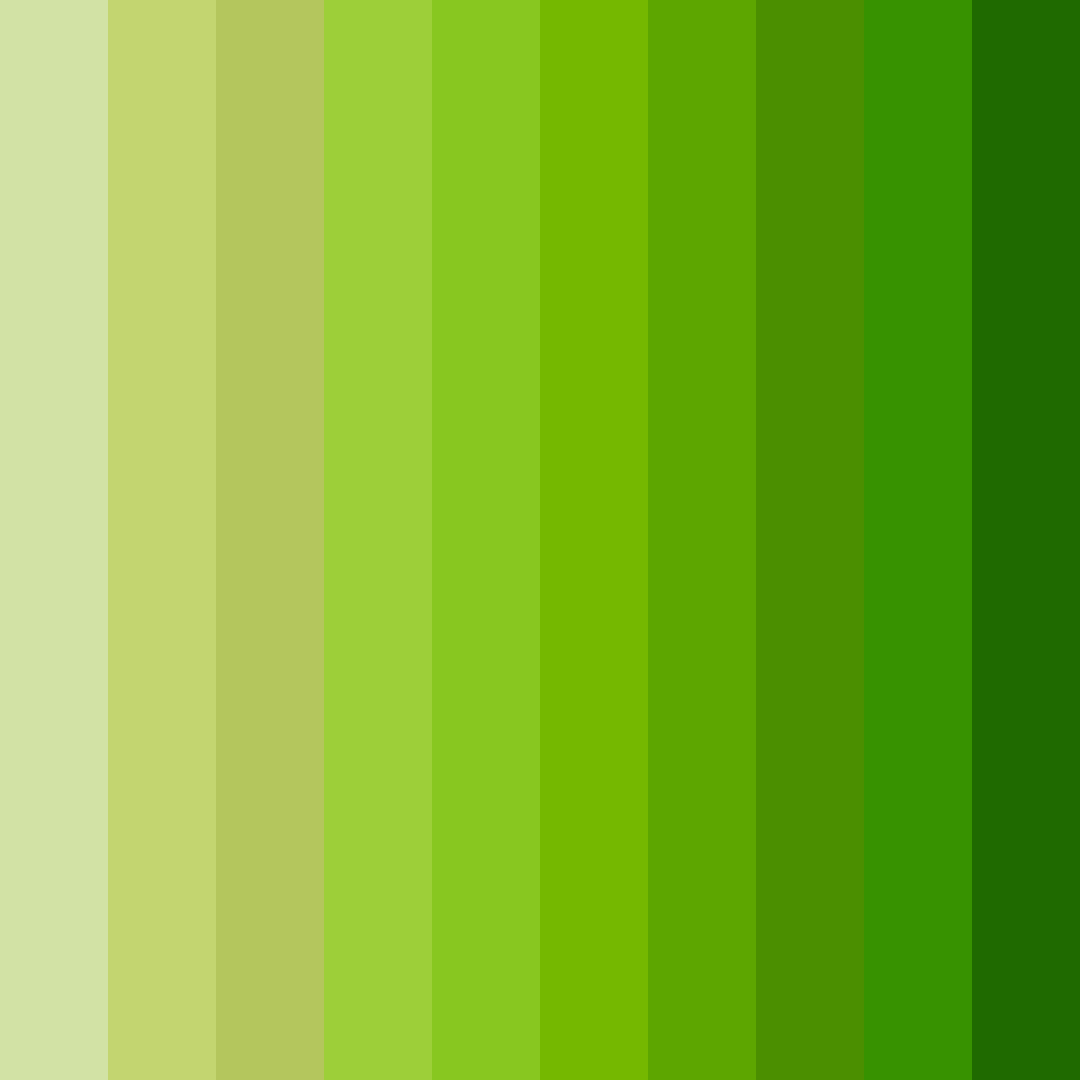 Download lime green shades color palette PNG image (square)