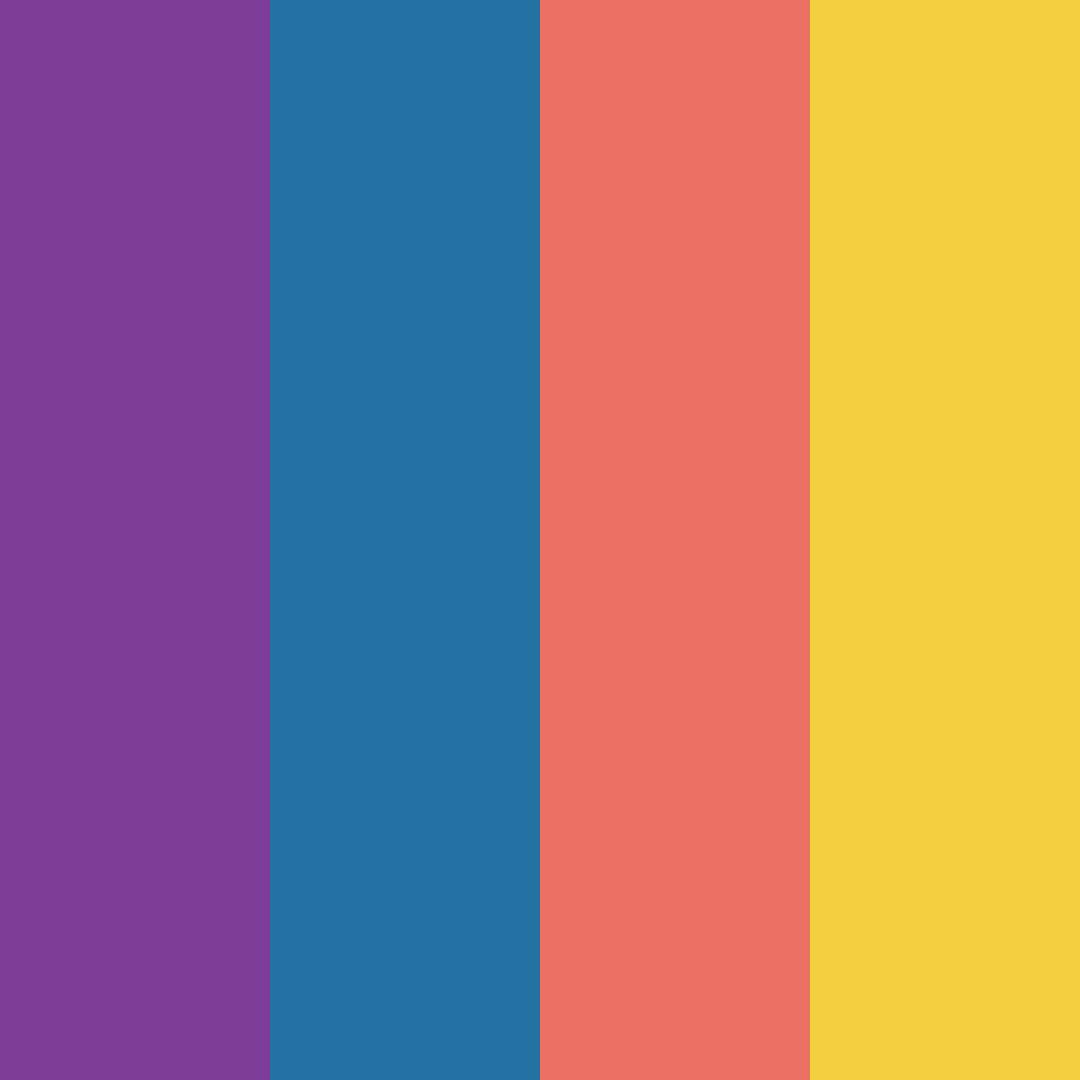 Download royal sunset gradient color palette PNG image (square)