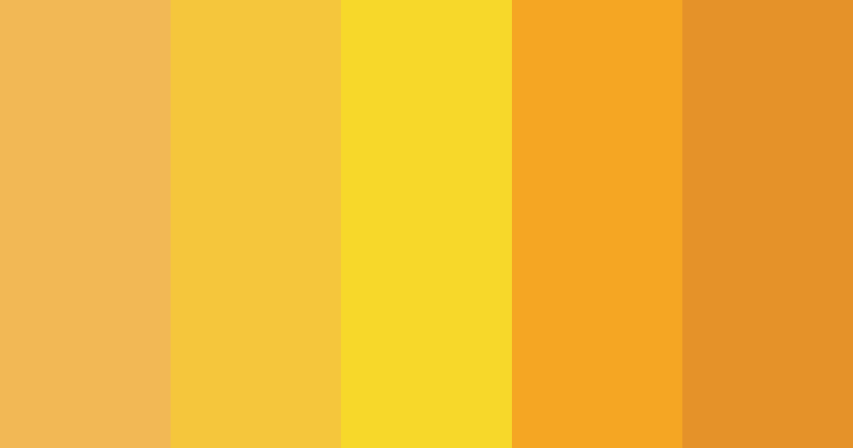 Download orange sunshine color palette PNG image (landscape)