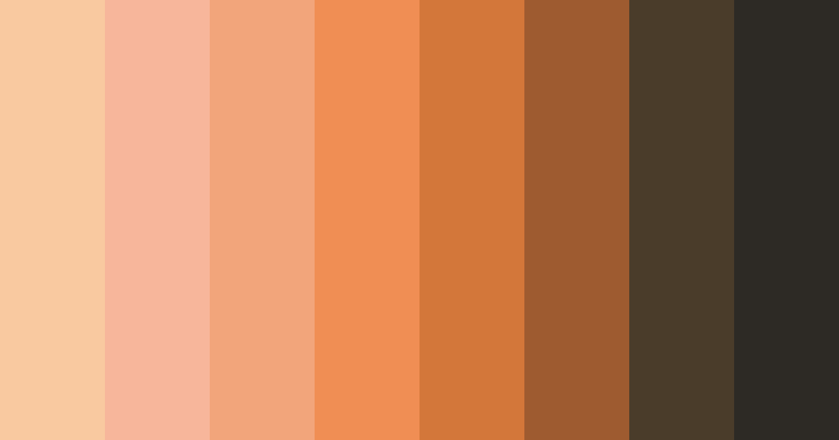 Download creative orange color palette PNG image (landscape)