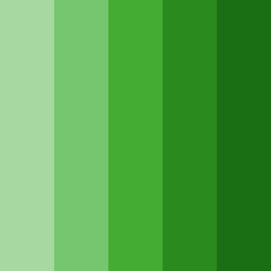 Download lush green symphony color palette PNG image (square)