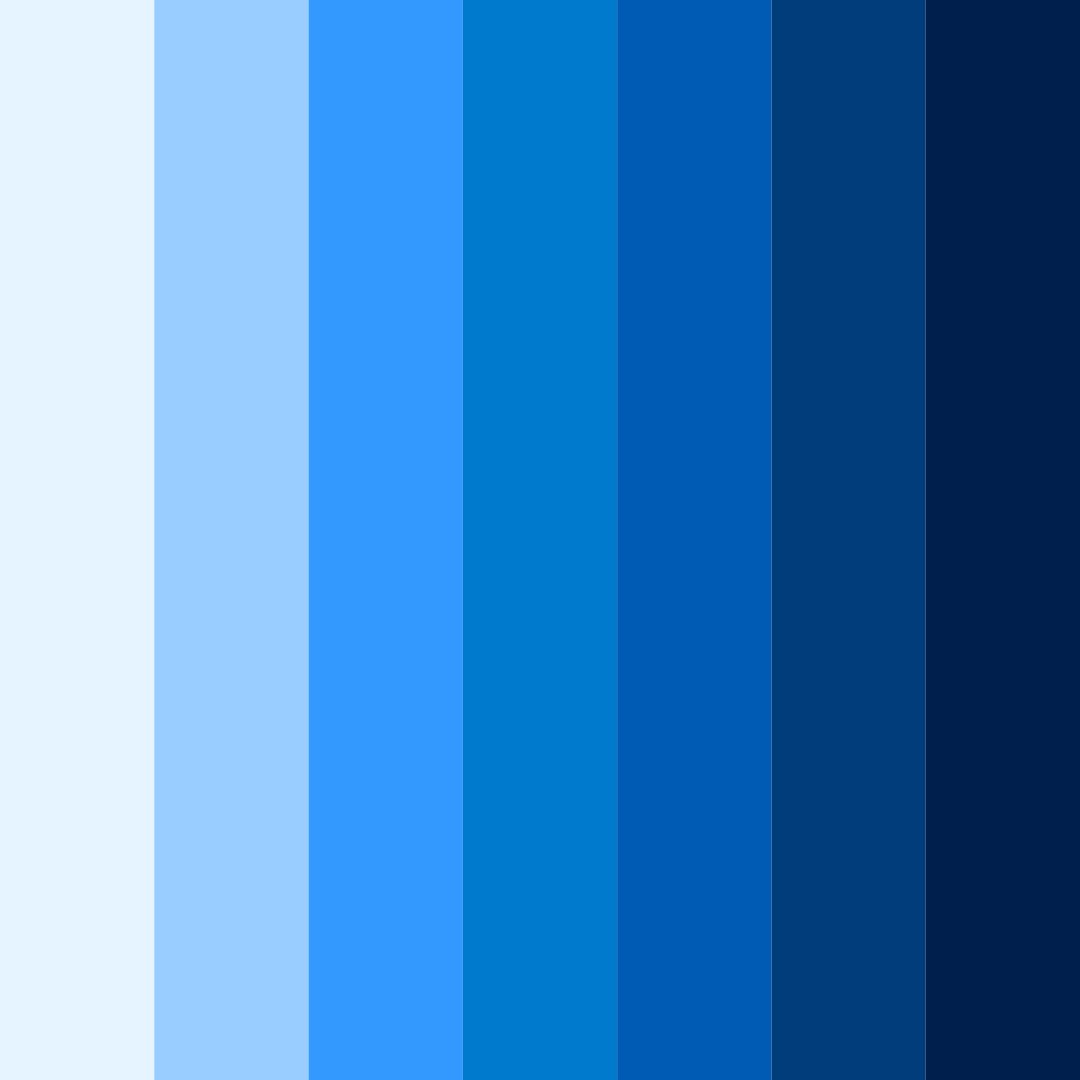 Download oceanic gradation color palette PNG image (square)