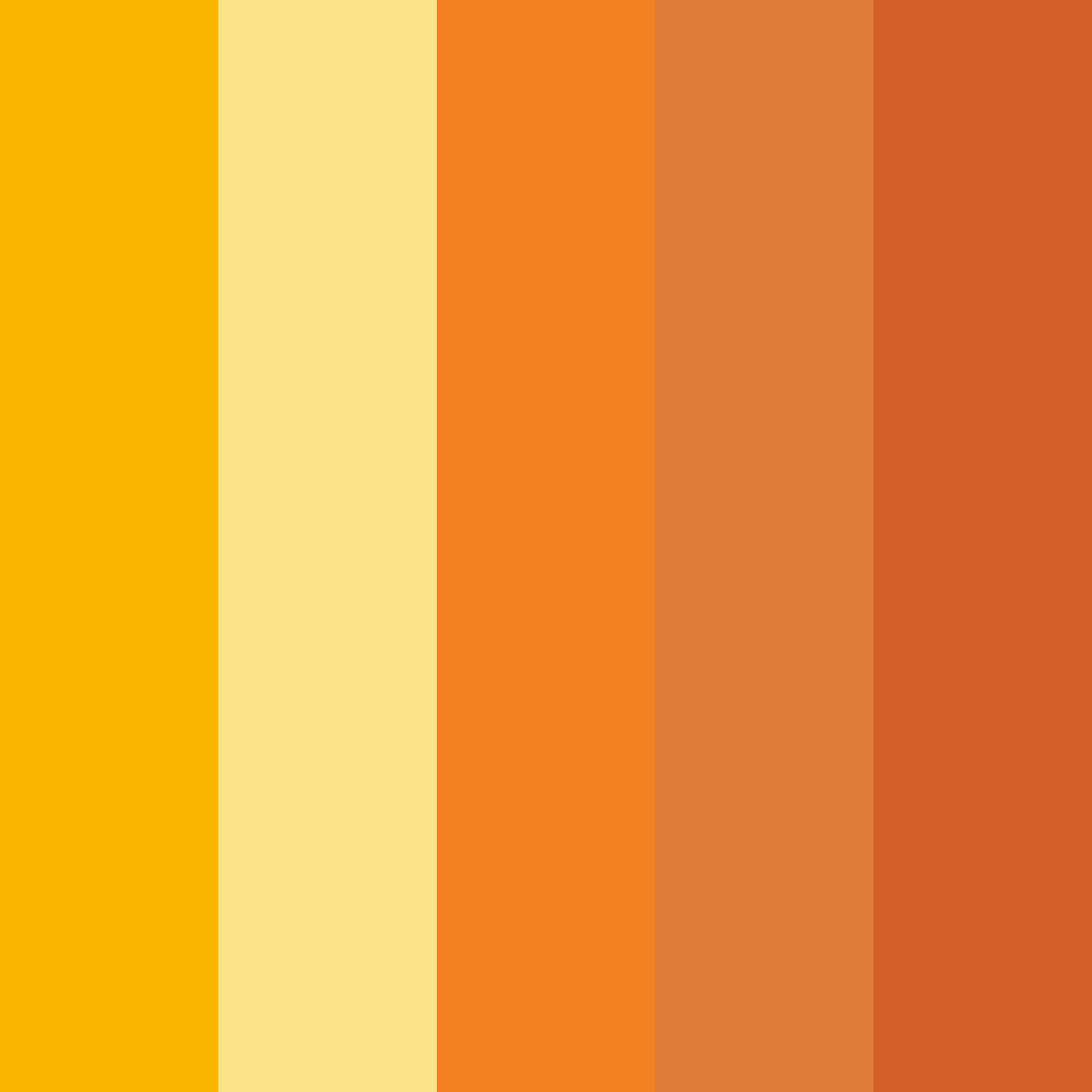Download golden ember glow color palette PNG image (square)