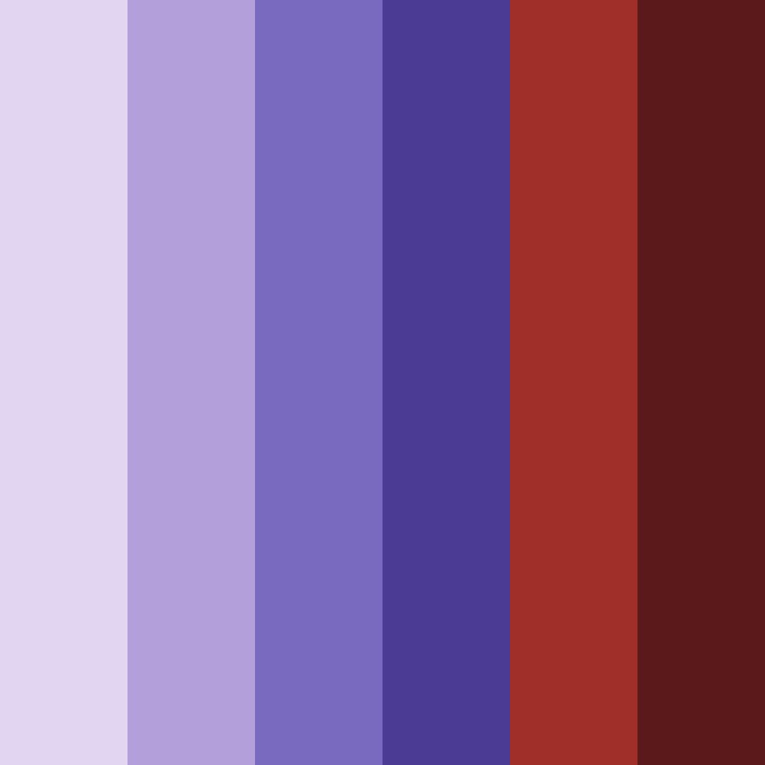 Download shades of purple and red color palette PNG image (square)