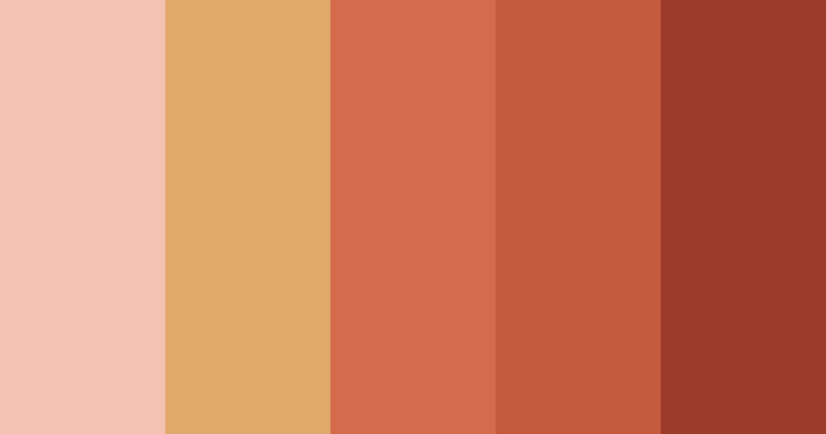 Download terracotta sunset color palette PNG image (landscape)