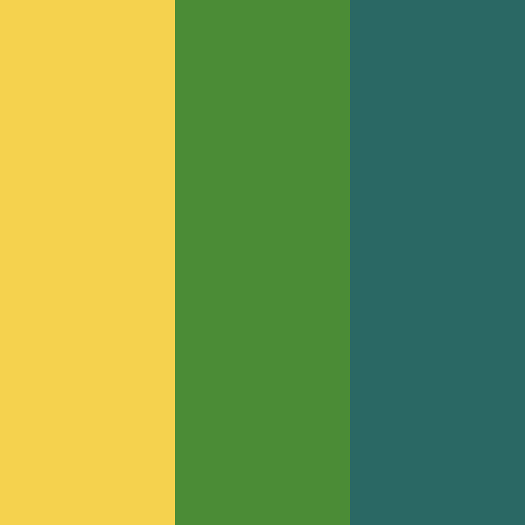 Download golden greenery color palette PNG image (square)