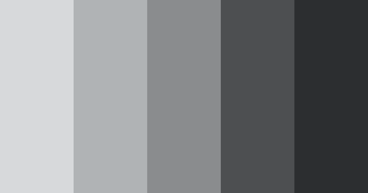 Download shades of grey color palette PNG image (landscape)