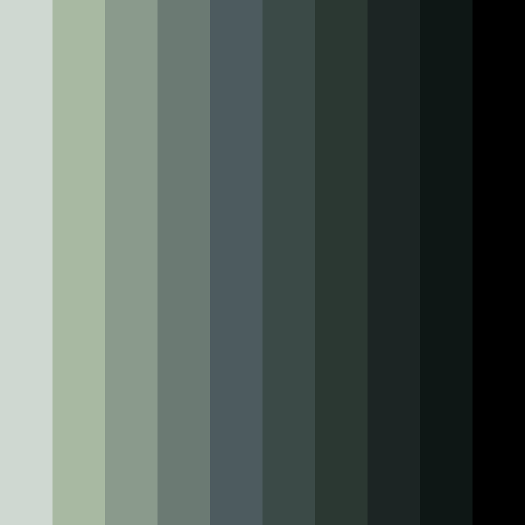 Download gray green shades color palette PNG image (square)
