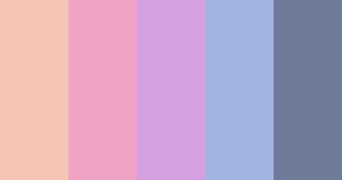 Download shades of pink blue color palette PNG image (landscape)
