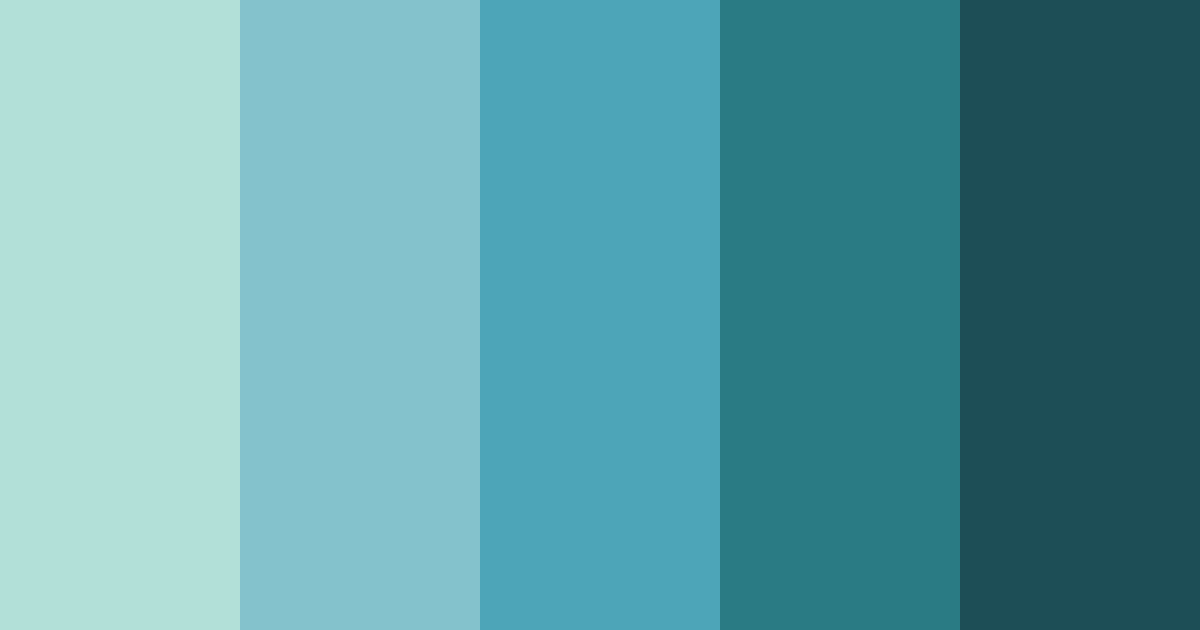 Download faded teal 90s mall color palette PNG image (landscape)