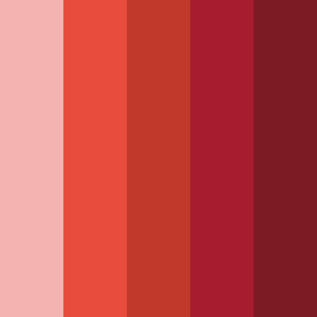 Download crimson dreams color palette PNG image (square)
