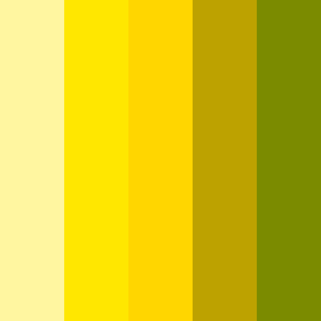 Download bright yellow color palette PNG image (square)