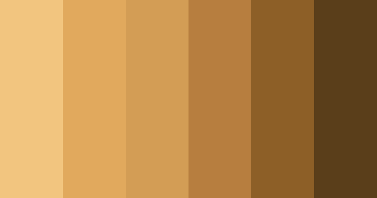 Download golden earthtones color palette PNG image (landscape)