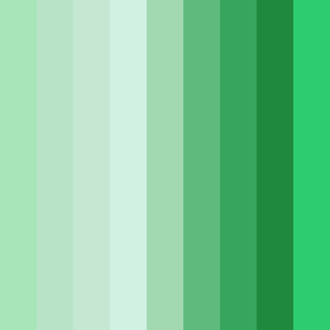 Download emerald whisper color palette PNG image (square)