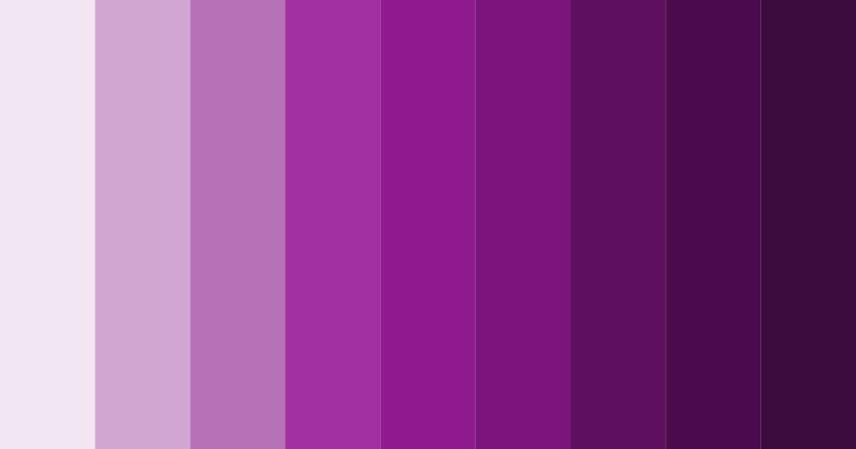 Download shades of magenta color palette PNG image (landscape)