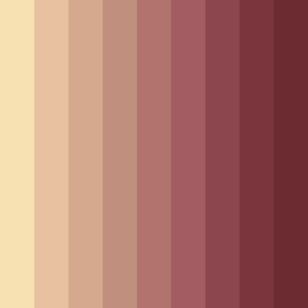 Download desert rose color palette PNG image (square)