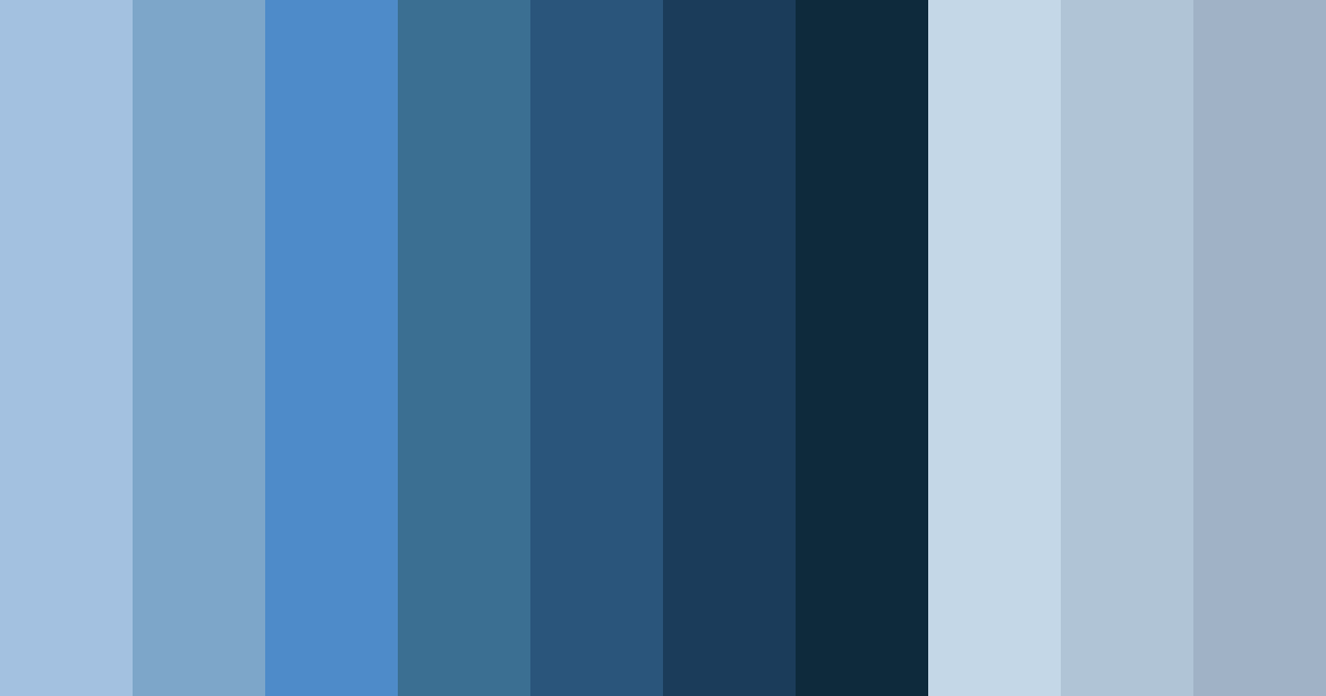 Download serenity in blue color palette PNG image (landscape)