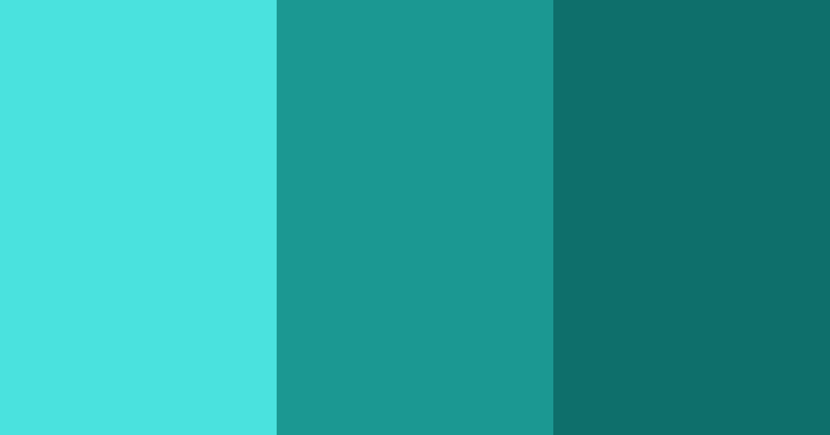 Download dark tosca color palette PNG image (landscape)